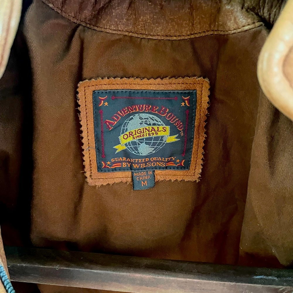 Vintage leather frill jacket